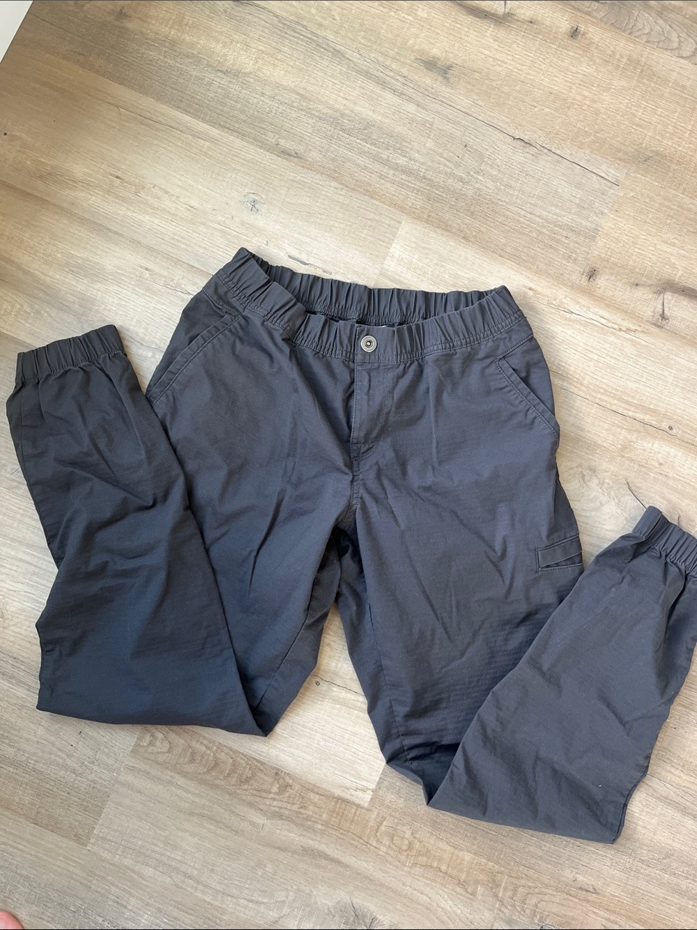 Prana Women's Charcoal Elastic-Waist Joggers